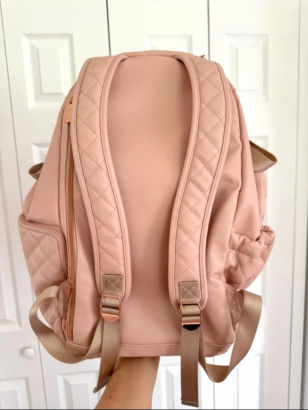 🦋Itzy Ritzy Boss Plus Diaper Bag  Backpack Blush Pink and  Diaper Bag Charm pod